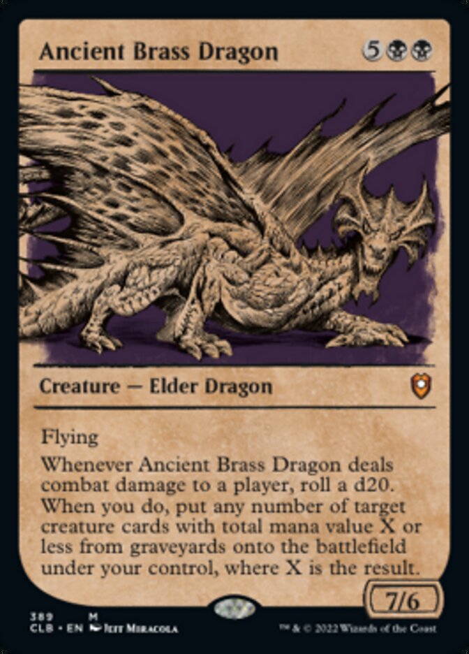 Ancient Brass Dragon (Showcase) [Commander Legends: Battle for Baldur's Gate] | Jomio and Rueliete's Cards and Comics