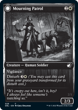Mourning Patrol // Morning Apparition [Innistrad: Double Feature] | Jomio and Rueliete's Cards and Comics