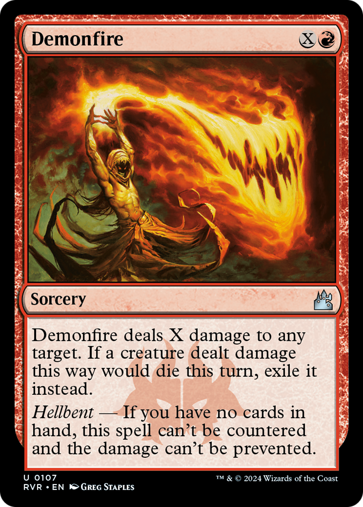 Demonfire [Ravnica Remastered] | Jomio and Rueliete's Cards and Comics