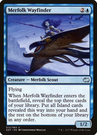 Merfolk Wayfinder [Duel Decks: Merfolk vs. Goblins] | Jomio and Rueliete's Cards and Comics
