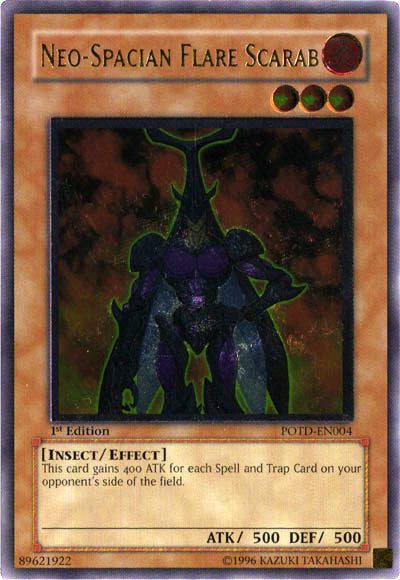 Neo-Spacian Flare Scarab (UTR) [POTD-EN004] Ultimate Rare | Jomio and Rueliete's Cards and Comics