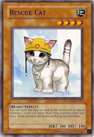 Rescue Cat [CP05-EN015] Common | Jomio and Rueliete's Cards and Comics