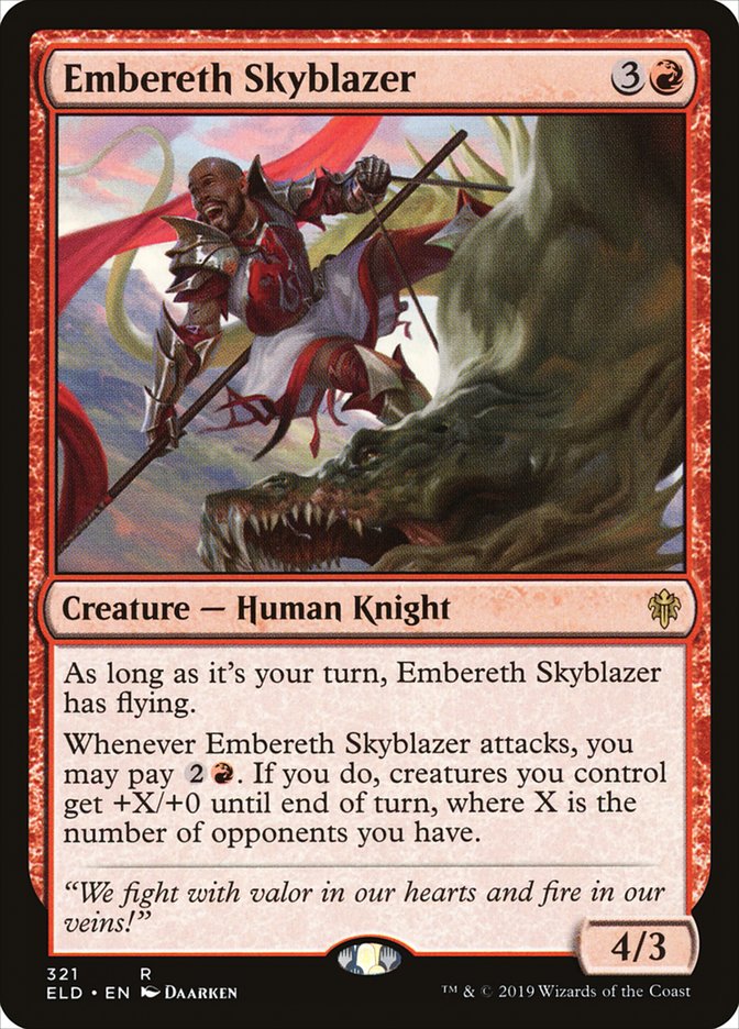 Embereth Skyblazer [Throne of Eldraine] | Jomio and Rueliete's Cards and Comics
