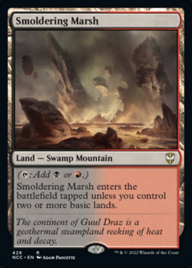 Smoldering Marsh [Streets of New Capenna Commander] | Jomio and Rueliete's Cards and Comics