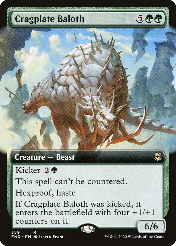 Cragplate Baloth (Extended Art) [Zendikar Rising] | Jomio and Rueliete's Cards and Comics