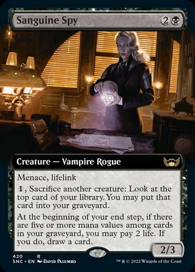 Sanguine Spy (Extended Art) [Streets of New Capenna] | Jomio and Rueliete's Cards and Comics