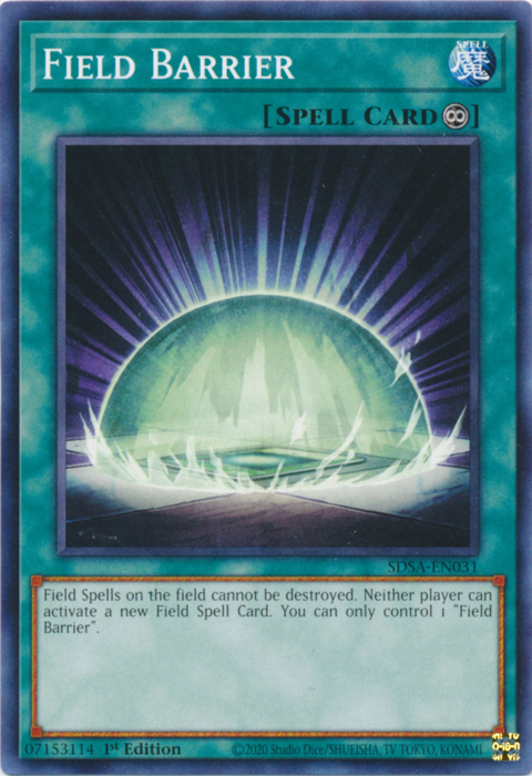 Field Barrier [SDSA-EN031] Common | Jomio and Rueliete's Cards and Comics
