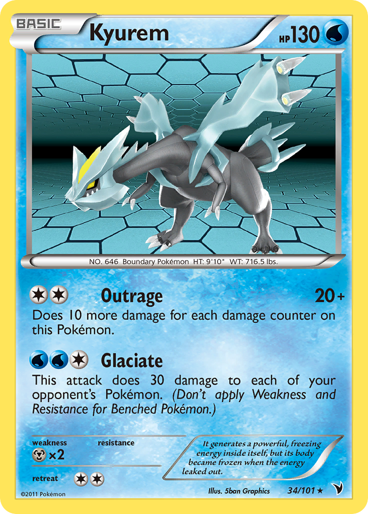 Kyurem (34/101) [Black & White: Noble Victories] | Jomio and Rueliete's Cards and Comics