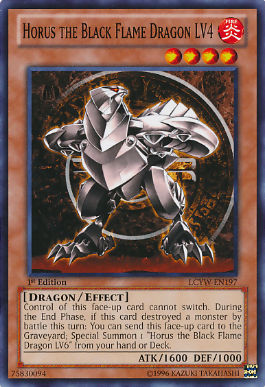 Horus the Black Flame Dragon LV4 [LCYW-EN197] Common | Jomio and Rueliete's Cards and Comics