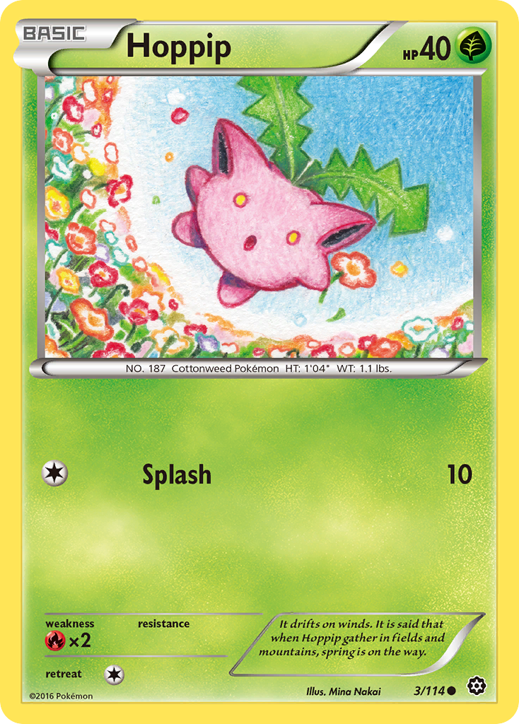 Hoppip (3/114) [XY: Steam Siege] | Jomio and Rueliete's Cards and Comics