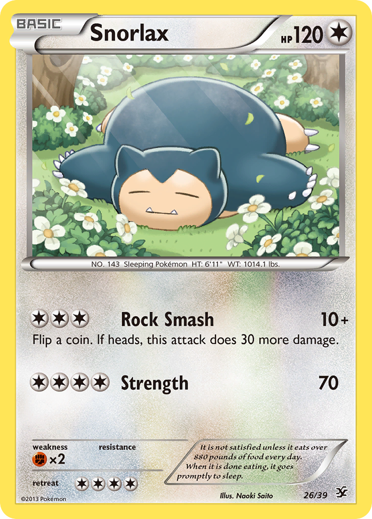 Snorlax (26/39) [XY: Kalos Starter Set] | Jomio and Rueliete's Cards and Comics