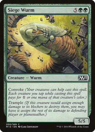 Siege Wurm [Magic 2015] | Jomio and Rueliete's Cards and Comics