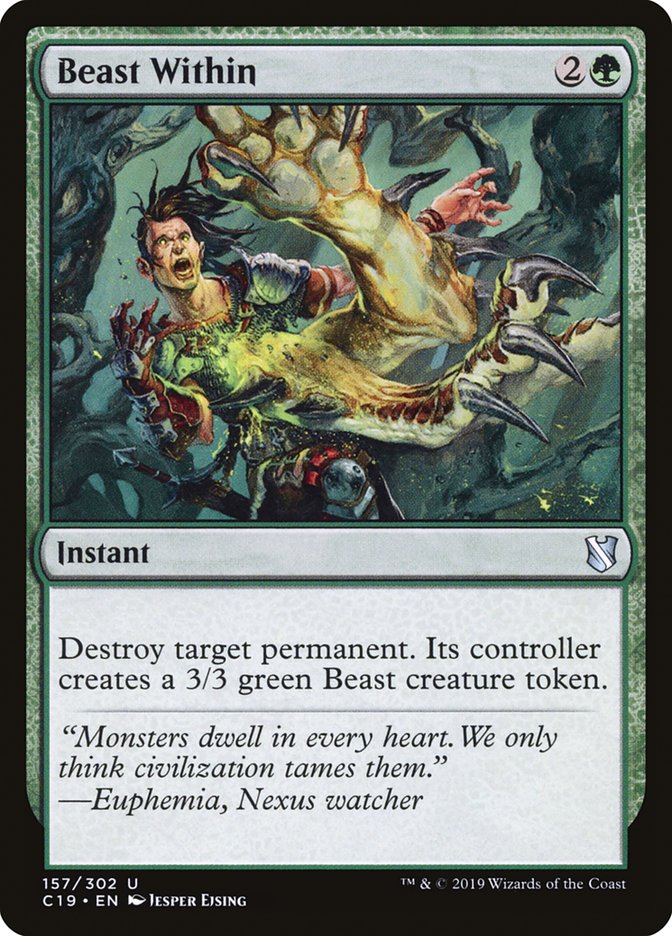 Beast Within [Commander 2019] | Jomio and Rueliete's Cards and Comics