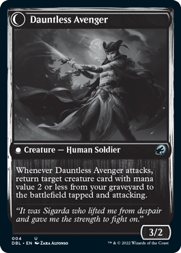 Bereaved Survivor // Dauntless Avenger [Innistrad: Double Feature] | Jomio and Rueliete's Cards and Comics