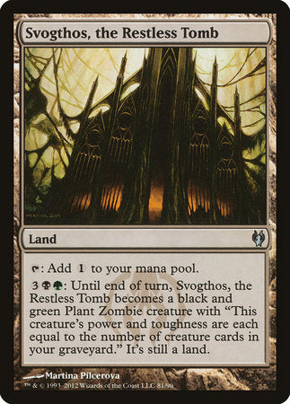 Svogthos, the Restless Tomb [Duel Decks: Izzet vs. Golgari] | Jomio and Rueliete's Cards and Comics