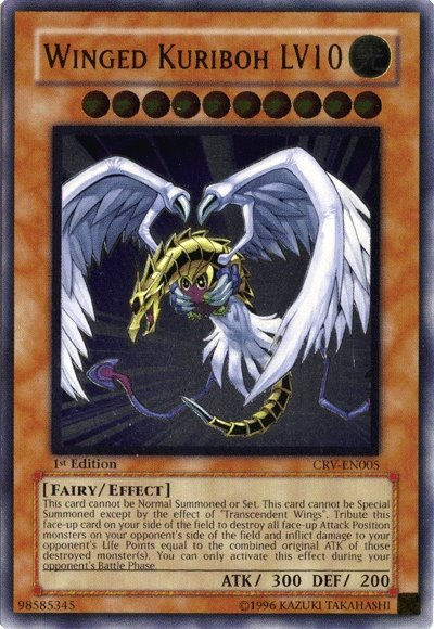 Winged Kuriboh LV10 (UTR) [CRV-EN005] Ultimate Rare | Jomio and Rueliete's Cards and Comics