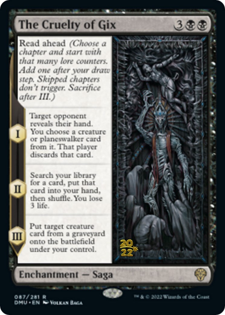 The Cruelty of Gix [Dominaria United Prerelease Promos] | Jomio and Rueliete's Cards and Comics