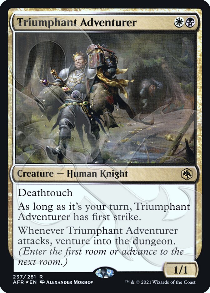 Triumphant Adventurer (Ampersand Promo) [Dungeons & Dragons: Adventures in the Forgotten Realms Promos] | Jomio and Rueliete's Cards and Comics