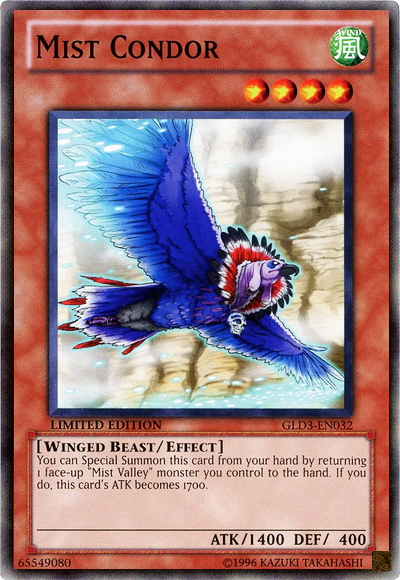 Mist Condor [GLD3-EN032] Common | Jomio and Rueliete's Cards and Comics