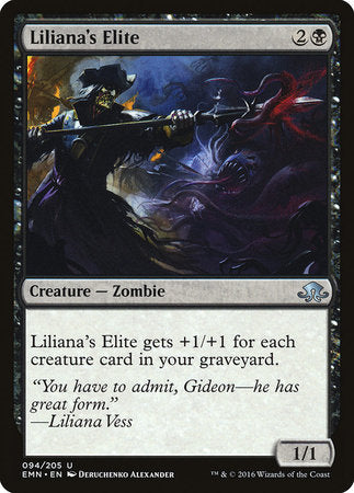 Liliana's Elite [Eldritch Moon] | Jomio and Rueliete's Cards and Comics