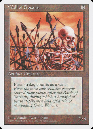 Wall of Spears [Fourth Edition] | Jomio and Rueliete's Cards and Comics