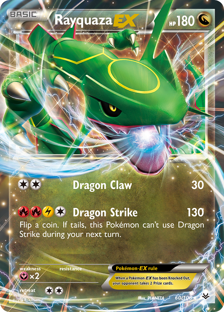 Rayquaza EX (60/108) [XY: Roaring Skies] | Jomio and Rueliete's Cards and Comics