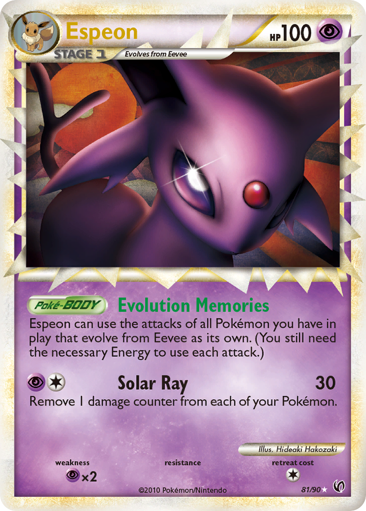 Espeon (81/90) [HeartGold & SoulSilver: Undaunted] | Jomio and Rueliete's Cards and Comics