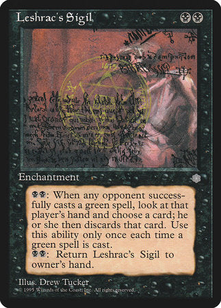 Leshrac's Sigil [Ice Age] | Jomio and Rueliete's Cards and Comics
