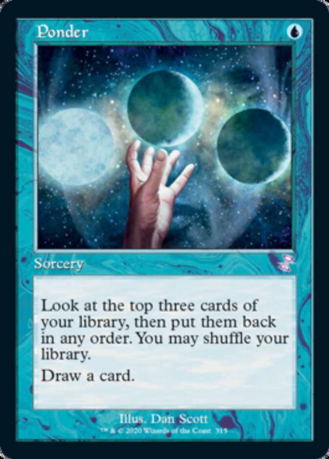 Ponder (Timeshifted) [Time Spiral Remastered] | Jomio and Rueliete's Cards and Comics