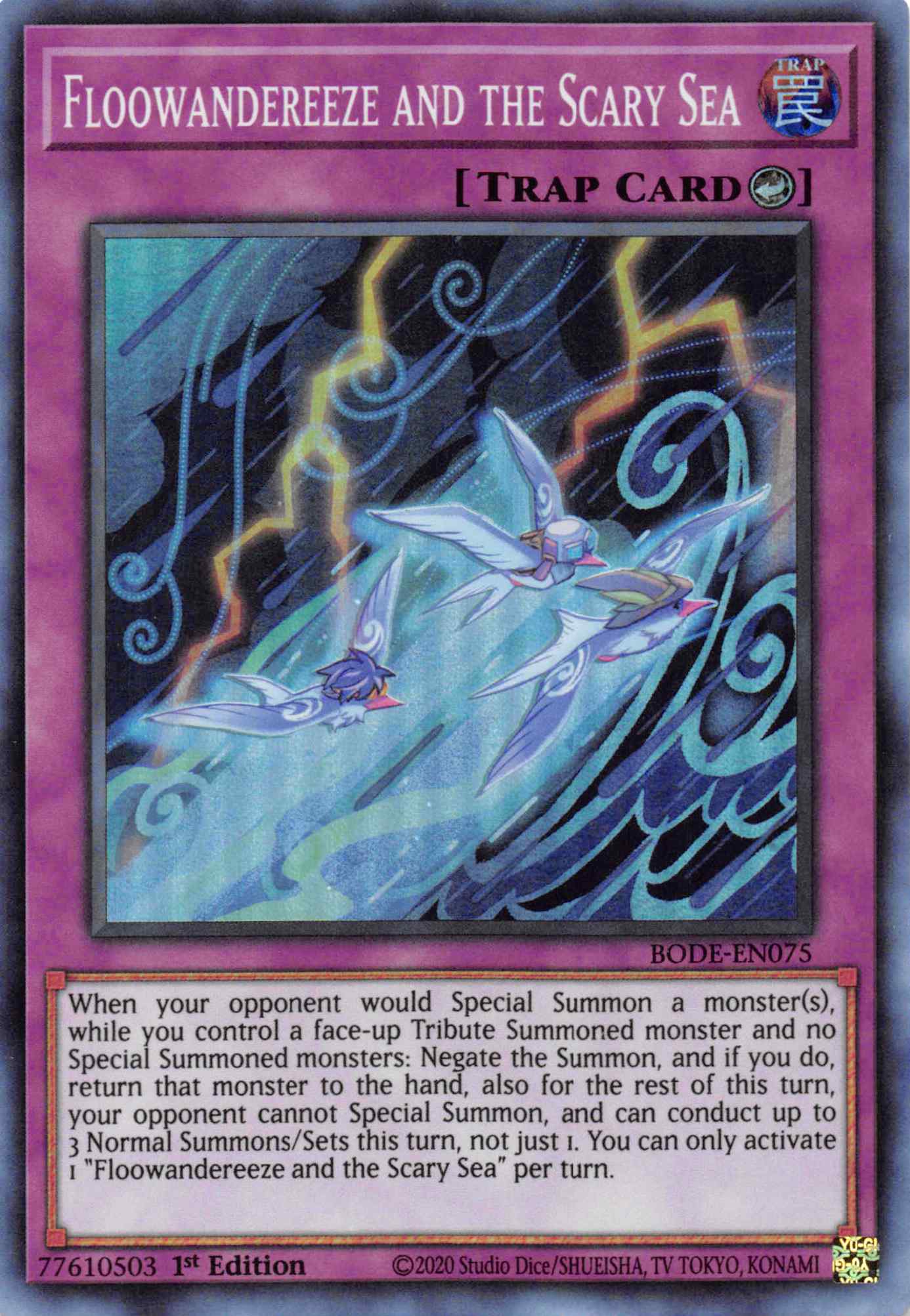Floowandereeze and the Scary Sea [BODE-EN075] Super Rare | Jomio and Rueliete's Cards and Comics