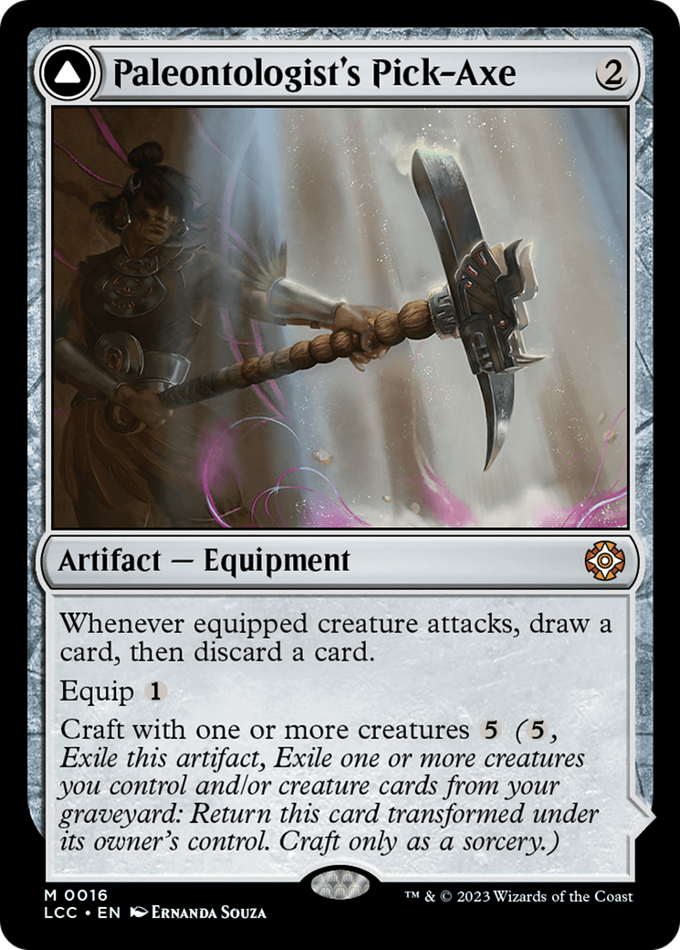 Paleontologist's Pick-Axe (Extended Art) [The Lost Caverns of Ixalan Commander] | Jomio and Rueliete's Cards and Comics