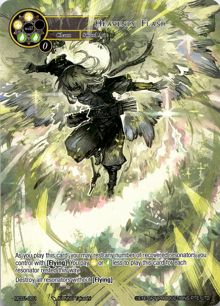 Heavenly Flash (MC01-001) [Memoria Collection 01] | Jomio and Rueliete's Cards and Comics