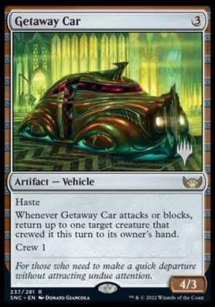 Getaway Car (Promo Pack) [Streets of New Capenna Promos] | Jomio and Rueliete's Cards and Comics