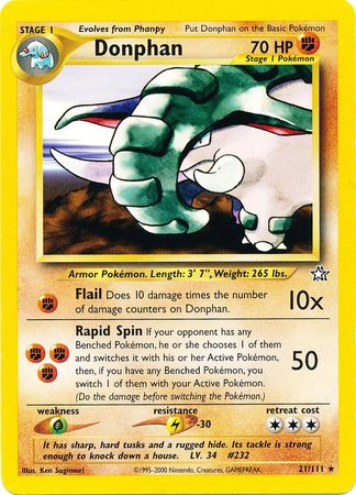 Donphan (21/111) [Neo Genesis Unlimited] | Jomio and Rueliete's Cards and Comics