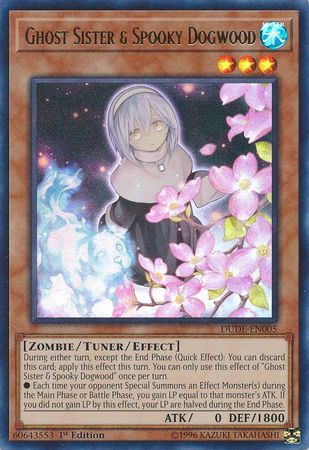 Ghost Sister & Spooky Dogwood [DUDE-EN005] Ultra Rare | Jomio and Rueliete's Cards and Comics