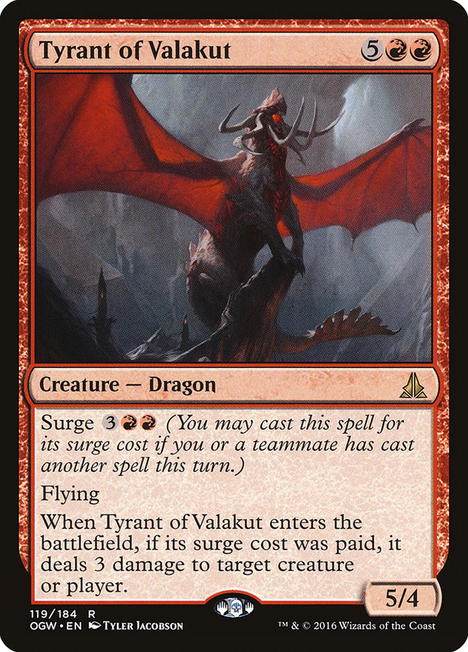 Tyrant of Valakut [Oath of the Gatewatch] | Jomio and Rueliete's Cards and Comics