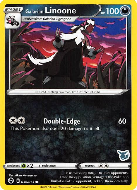 Galarian Linoone (036/073) (Eevee Deck) [Battle Academy 2022] | Jomio and Rueliete's Cards and Comics