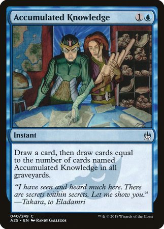 Accumulated Knowledge [Masters 25] | Jomio and Rueliete's Cards and Comics