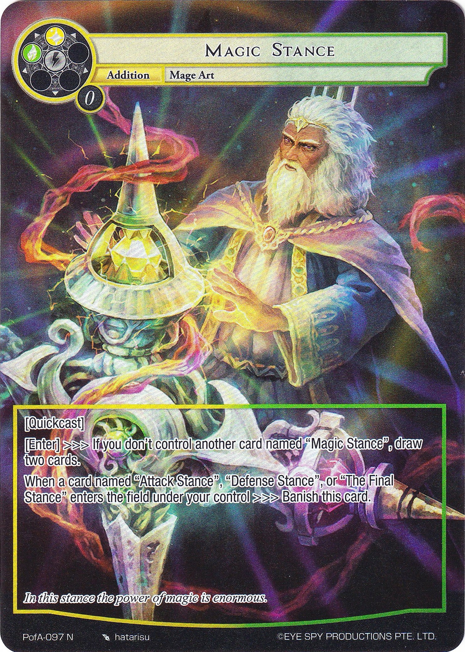 Magic Stance (Full Art) (PofA-097) [Alice Origin IV: Prologue of Attoractia] | Jomio and Rueliete's Cards and Comics
