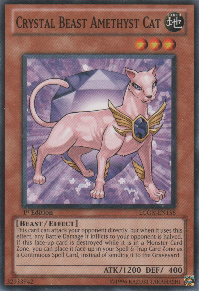 Crystal Beast Amethyst Cat [LCGX-EN156] Common | Jomio and Rueliete's Cards and Comics
