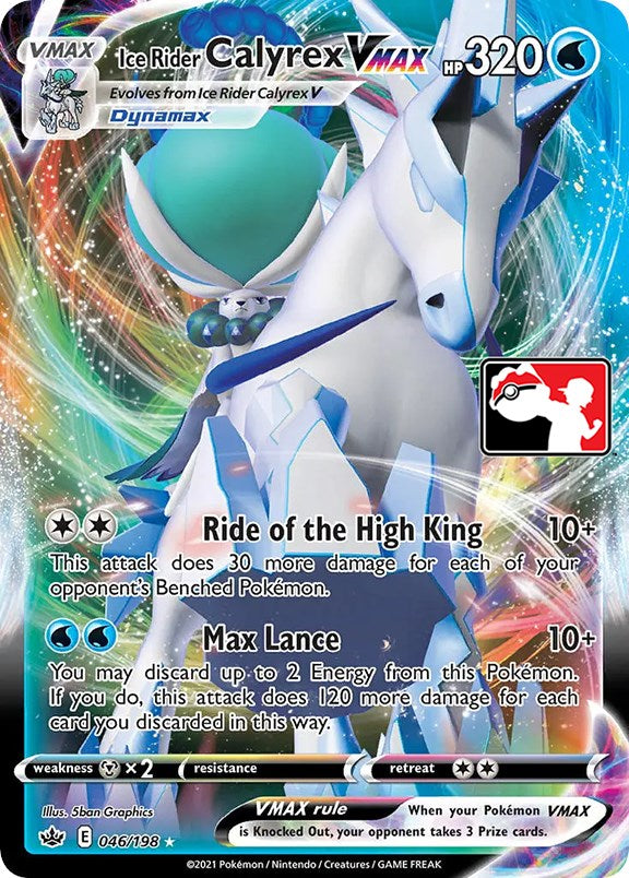 Ice Rider Calyrex VMAX (046/198) [Prize Pack Series One] | Jomio and Rueliete's Cards and Comics
