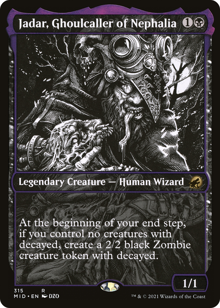 Jadar, Ghoulcaller of Nephalia (Showcase Eternal Night) [Innistrad: Midnight Hunt] | Jomio and Rueliete's Cards and Comics