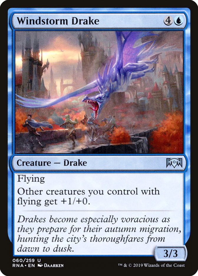 Windstorm Drake [Ravnica Allegiance] | Jomio and Rueliete's Cards and Comics