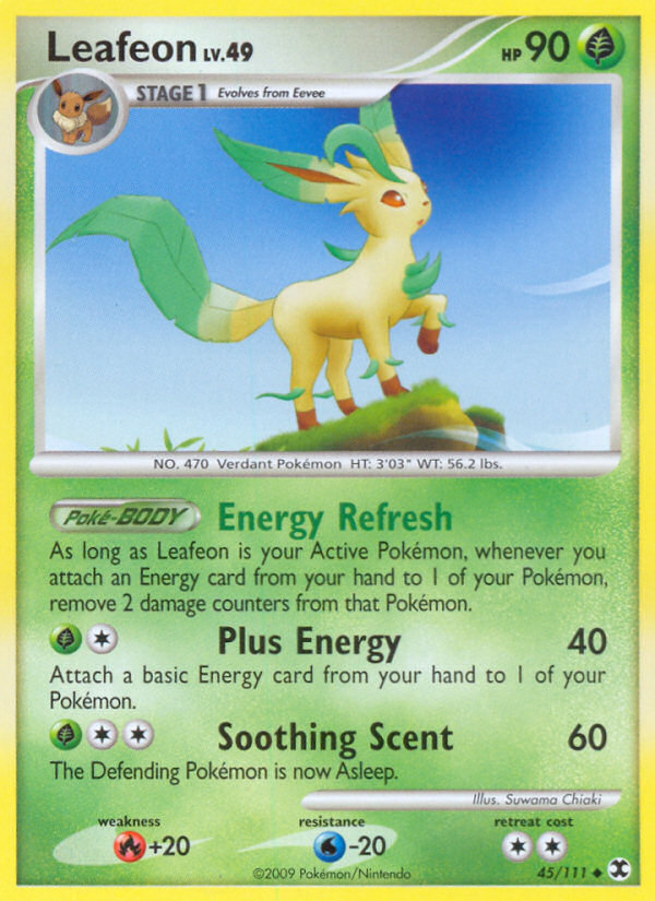 Leafeon (45/111) [Platinum: Rising Rivals] | Jomio and Rueliete's Cards and Comics