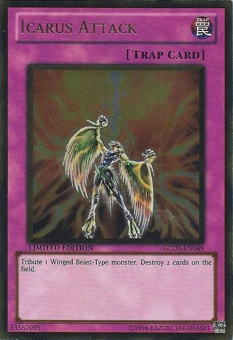 Icarus Attack [GLD3-EN049] Gold Rare | Jomio and Rueliete's Cards and Comics