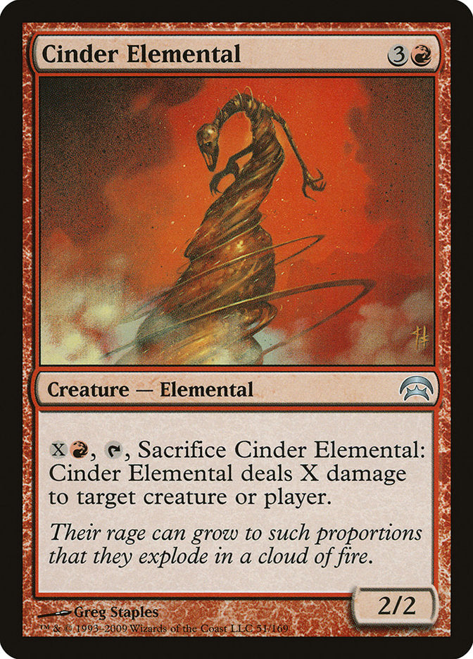 Cinder Elemental [Planechase] | Jomio and Rueliete's Cards and Comics