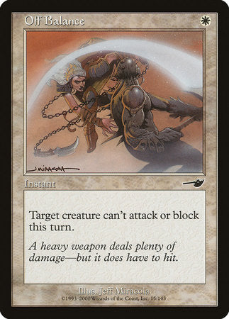 Off Balance [Nemesis] | Jomio and Rueliete's Cards and Comics