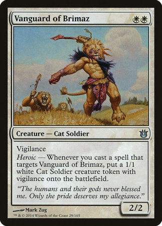 Vanguard of Brimaz [Born of the Gods] | Jomio and Rueliete's Cards and Comics