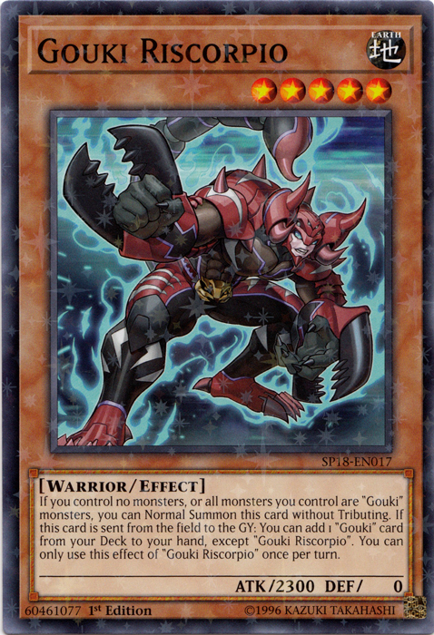 Gouki Riscorpio (Starfoil) [SP18-EN017] Starfoil Rare | Jomio and Rueliete's Cards and Comics