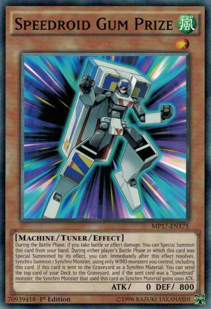 Speedroid Gum Prize [MP17-EN175] Common | Jomio and Rueliete's Cards and Comics